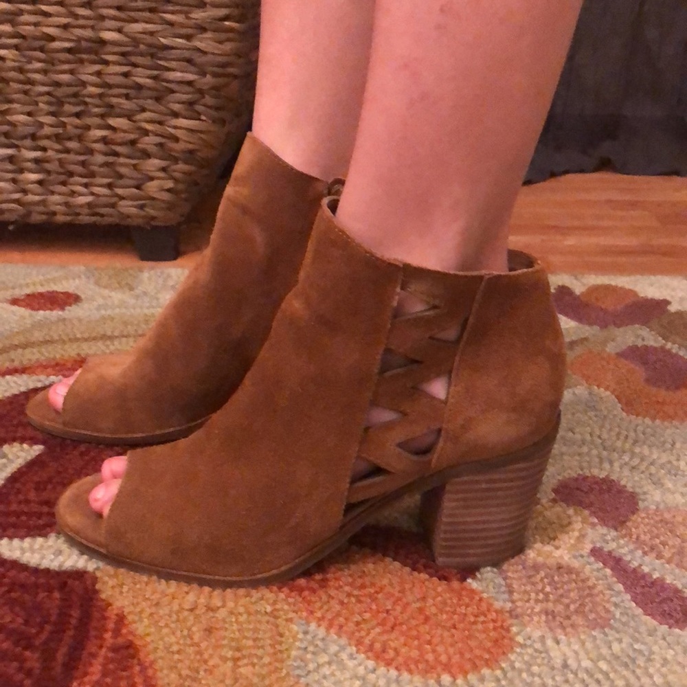 Lucky Brand suede booties.